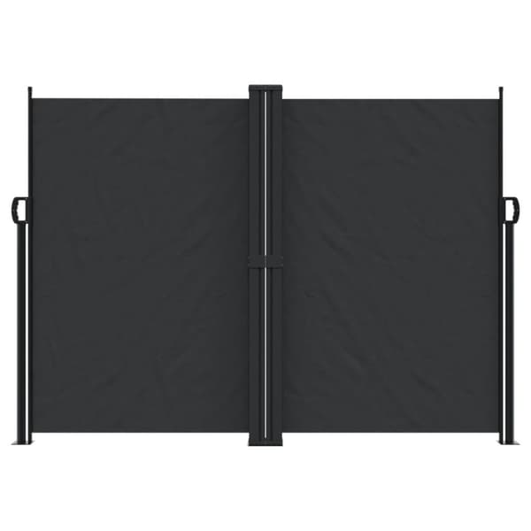 vidaXL Uttrekkbar sidemarkise 180x600 cm svart