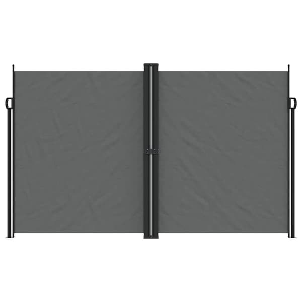 vidaXL sammenrullelig sidemarkise 200x600 cm antracitgrå