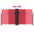 Miniatyrbillede 4 af 10: vidaXL sammenrullelig sidemarkise 120 x 600 cm red