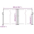 Miniatyrbillede 9 af 10: vidaXL sammenrullelig sidemarkise 120 x 600 cm red