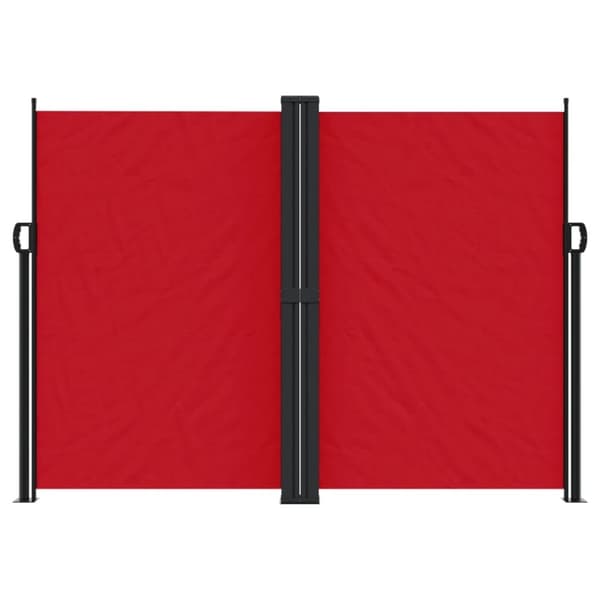 vidaXL sammenrullelig sidemarkise 180x600 cm rød