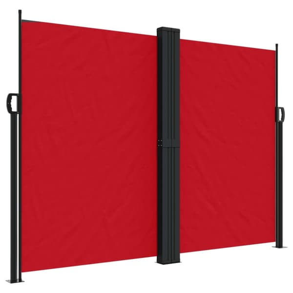 vidaXL sammenrullelig sidemarkise 180x600 cm rød