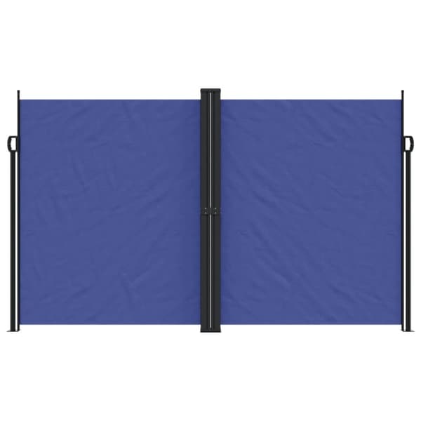 vidaXL Infällbar sidomarkis blå 200x600 cm