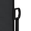 Miniatyrbilde 7 av 10: vidaXL Uttrekkbar sidemarkise 200x600 cm svart
