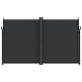 Miniatyrbilde 2 av 10: vidaXL Uttrekkbar sidemarkise 200x600 cm svart