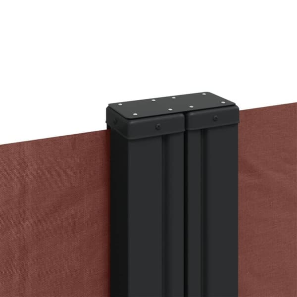 vidaXL Uttrekkbar sidemarkise 120x1000 cm brun