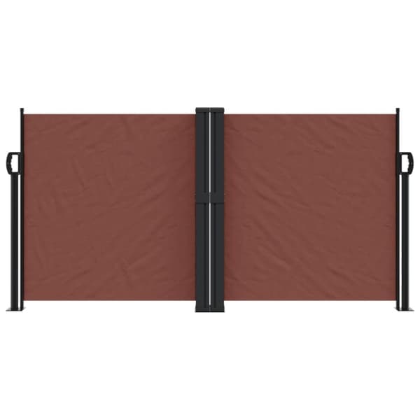 vidaXL Uttrekkbar sidemarkise 120x1000 cm brun