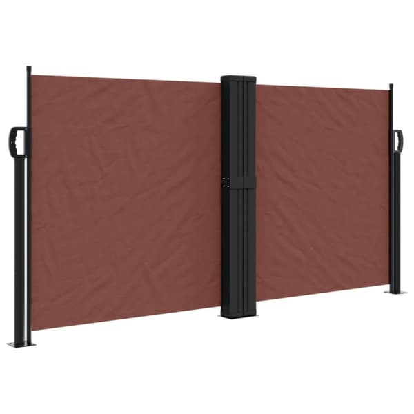 vidaXL Uttrekkbar sidemarkise 120x1000 cm brun