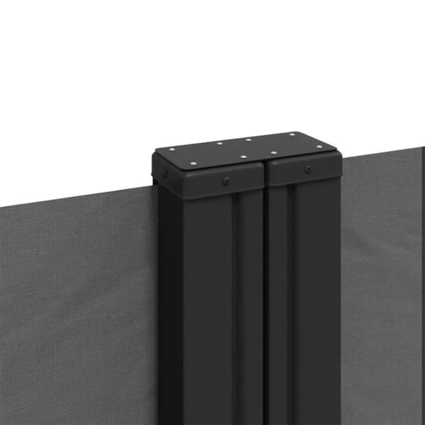 vidaXL Infällbar sidomarkis 180x600 cm antracit