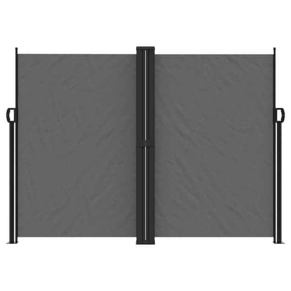 vidaXL Infällbar sidomarkis 180x600 cm antracit