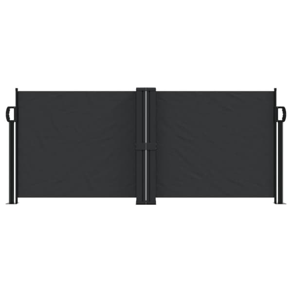 vidaXL Uttrekkbar sidemarkise 100x600 cm svart