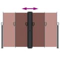 Miniatyrbilde 4 av 10: vidaXL Uttrekkbar sidemarkise brun 160x600 cm