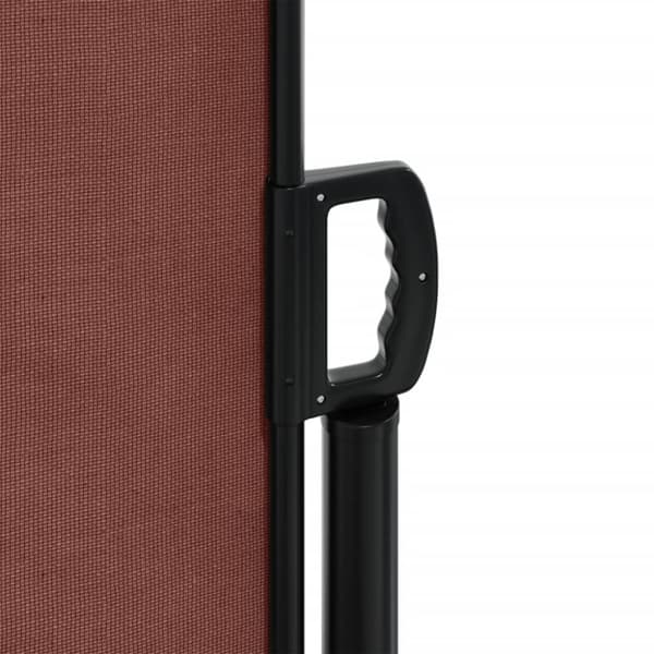 vidaXL Uttrekkbar sidemarkise brun 160x600 cm