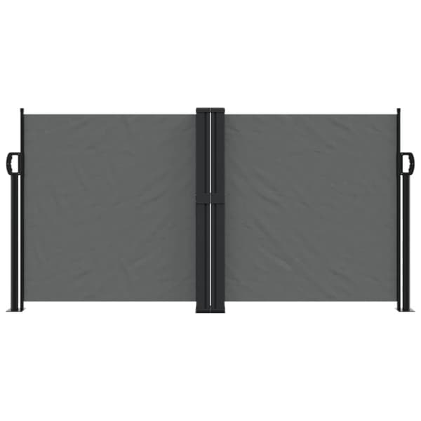 vidaXL sammenrullelig sidemarkise 120 x 600 cm antracitgrå