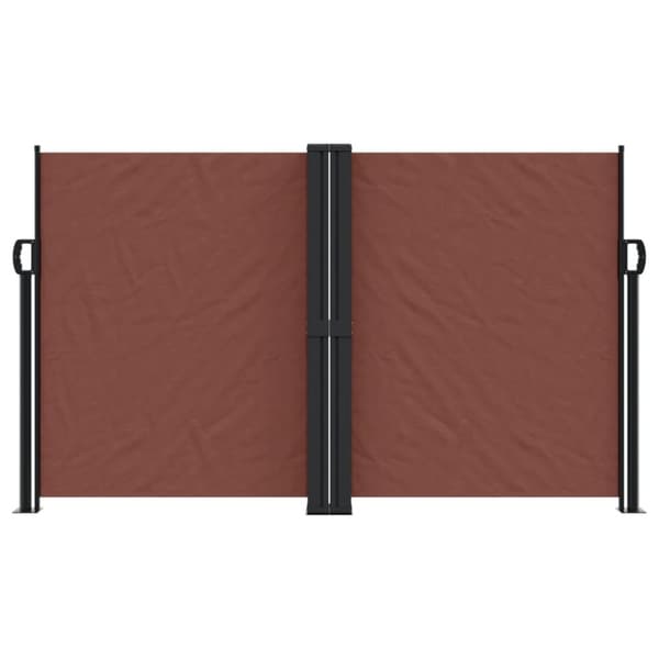 vidaXL Uttrekkbar sidemarkise 140x1000 cm brun