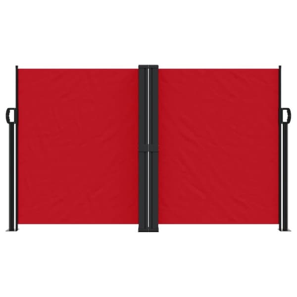 vidaXL Uttrekkbar sidemarkise 140x1000 cm rød