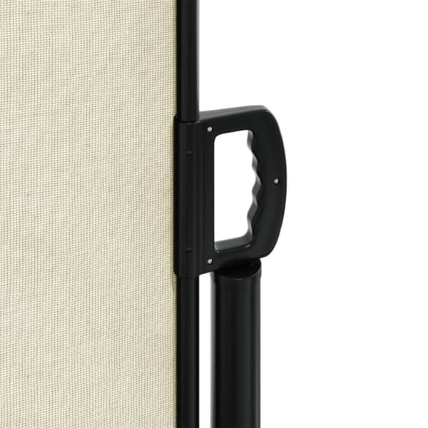 vidaXL sammenrullelig sidemarkise 140 x 1000 cm cremefarvet
