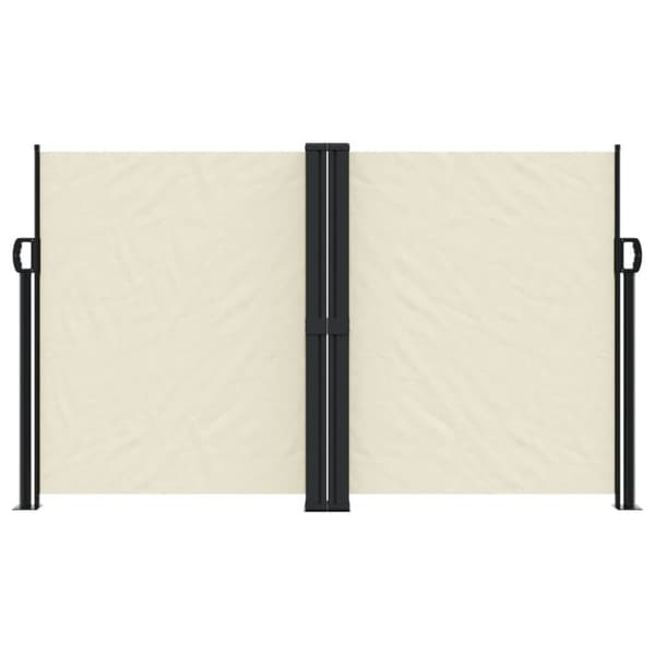 vidaXL sammenrullelig sidemarkise 140 x 1000 cm cremefarvet