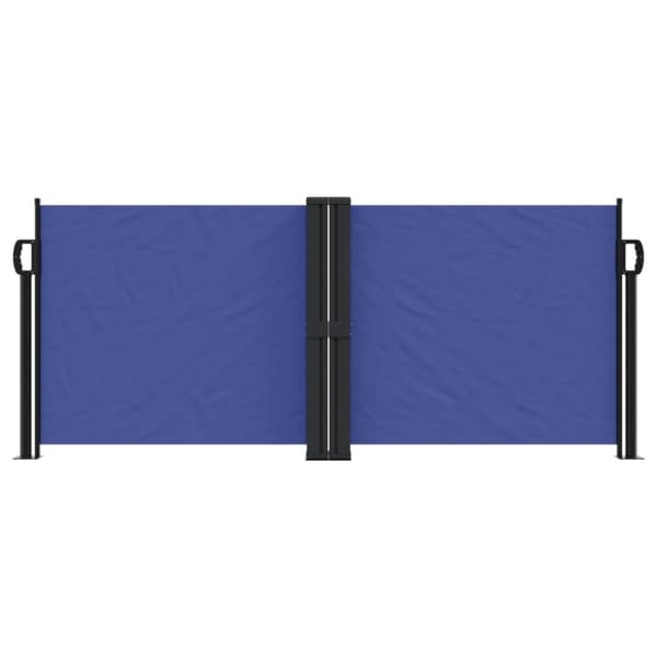 vidaXL Sisäänvedettävä sivumarkiisi 100x1000 cm sininen