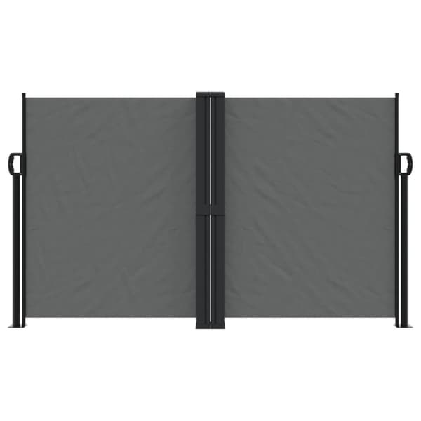 vidaXL sammenrullelig sidemarkise 140 x 1000 cm antracitgrå