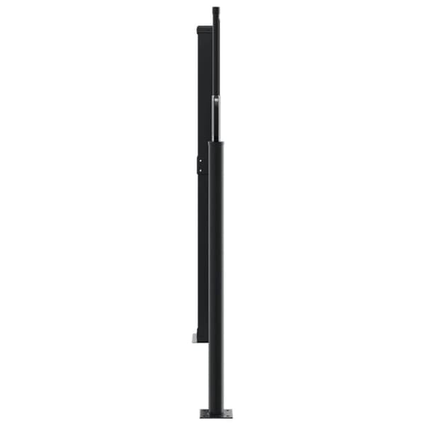 vidaXL sammenrullelig sidemarkise 140 x 1000 cm sort