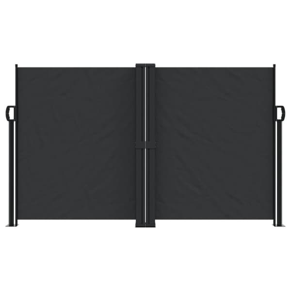 vidaXL sammenrullelig sidemarkise 140 x 1000 cm sort