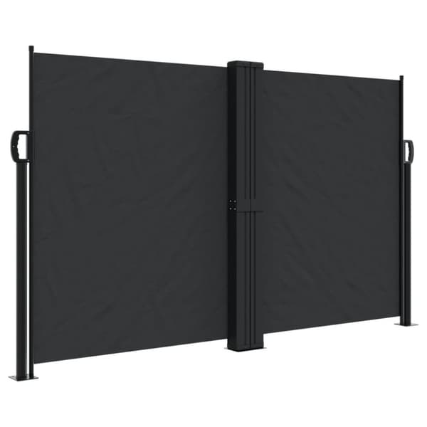 vidaXL sammenrullelig sidemarkise 140 x 1000 cm sort