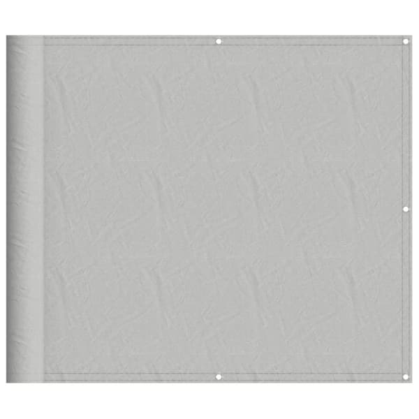 vidaXL altanafskærmning 90x600 cm 100 % polyester lysegrå