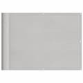 Pikkukuva 2 / 6: vidaXL Parvekkeen suoja v.harmaa 75x1000 cm 100% Oxford polyesteri