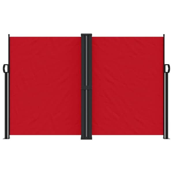 vidaXL sammenrullelig sidemarkise 160x1200 cm rød