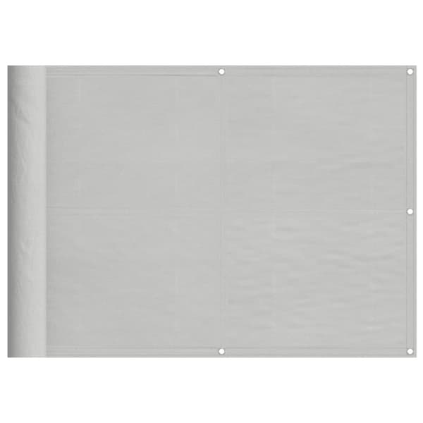vidaXL altanafskærmning 75x700 cm 100 % polyester lysegrå