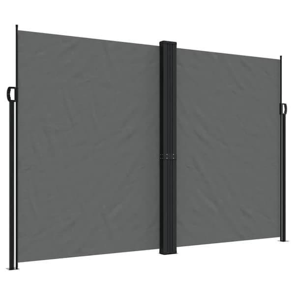 vidaXL sammenrullelig sidemarkise 220x1000 cm antracitgrå