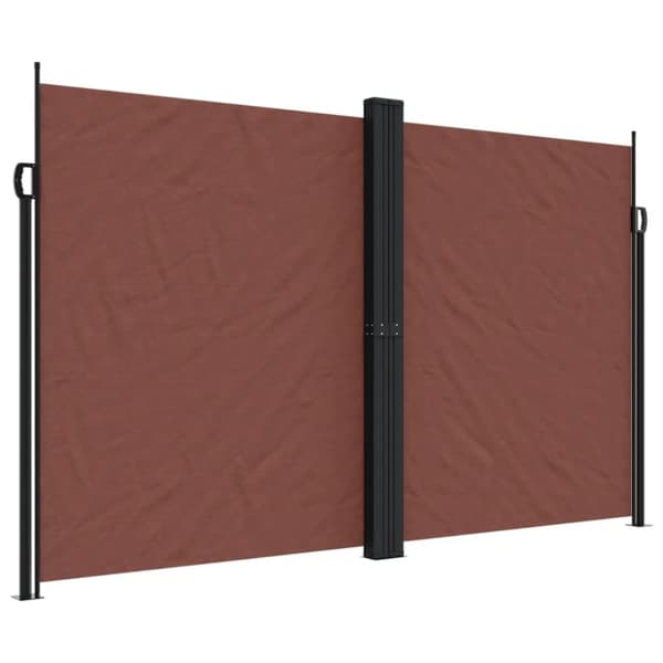 vidaXL Uttrekkbar sidemarkise 200x1200 cm brun