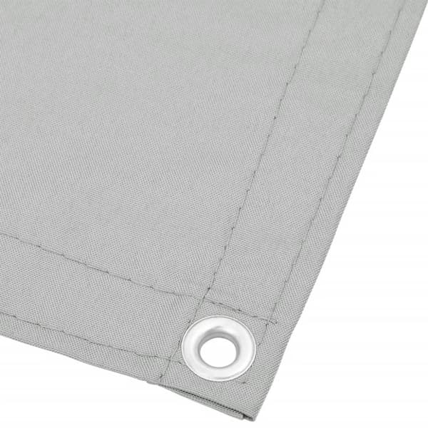 vidaXL Balkongskjerm lysegrå 120x700 cm 100% polyester oxford