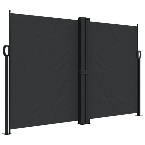 vidaXL sammenrullelig sidemarkise 160x1200 cm sort