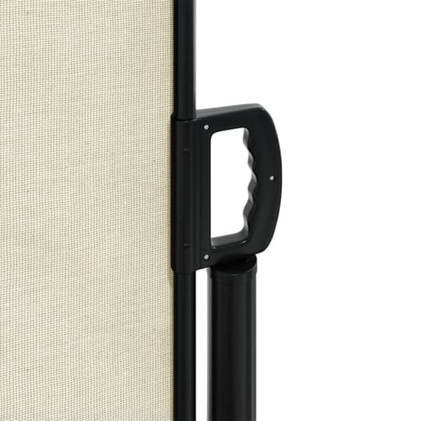 vidaXL Uttrekkbar sidemarkise 220x1000 cm kremhvit