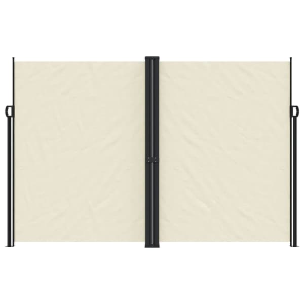 vidaXL Uttrekkbar sidemarkise 220x1000 cm kremhvit
