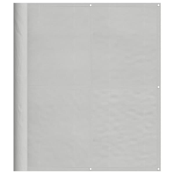 vidaXL Balkongskärm ljusgrå 120x300 cm 100% polyester oxford