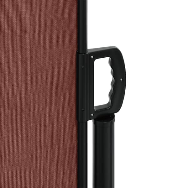 vidaXL Uttrekkbar sidemarkise brun 120x1200 cm