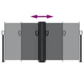 Miniatyrbilde 4 av 10: vidaXL Uttrekkbar sidemarkise svart 120x1200 cm