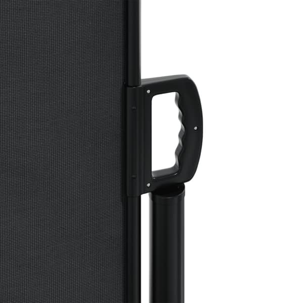 vidaXL Uttrekkbar sidemarkise svart 120x1200 cm