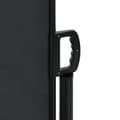 Miniatyrbilde 7 av 10: vidaXL Uttrekkbar sidemarkise svart 120x1200 cm