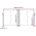 Miniatyrbilde 9 av 10: vidaXL Uttrekkbar sidemarkise svart 120x1200 cm