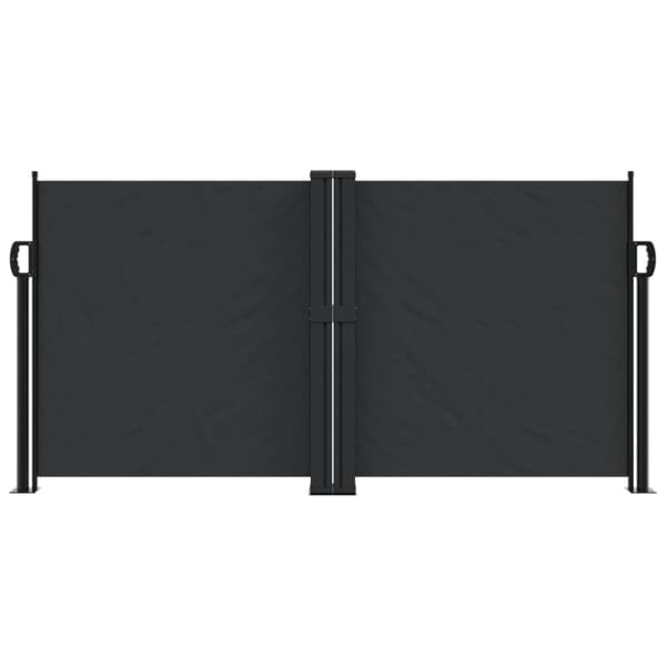 vidaXL Uttrekkbar sidemarkise svart 120x1200 cm