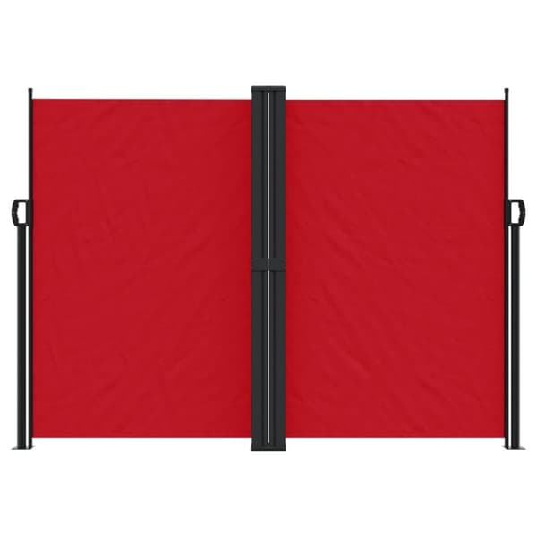 vidaXL sammenrullelig sidemarkise 180x1200 cm rød