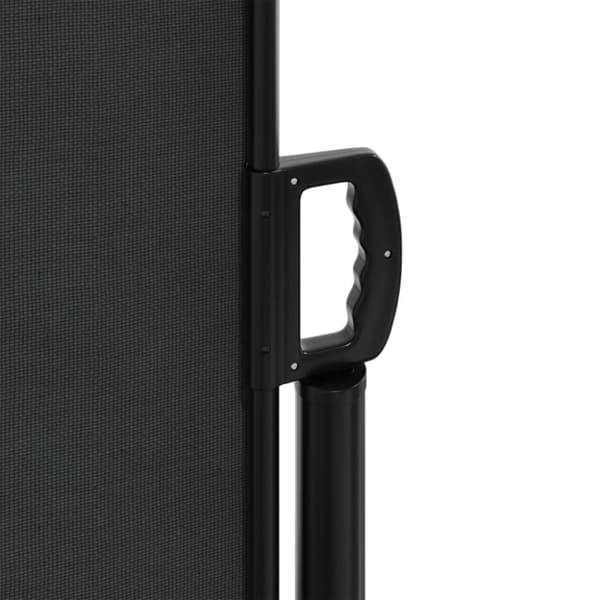 vidaXL Uttrekkbar sidemarkise 180x1200 cm svart