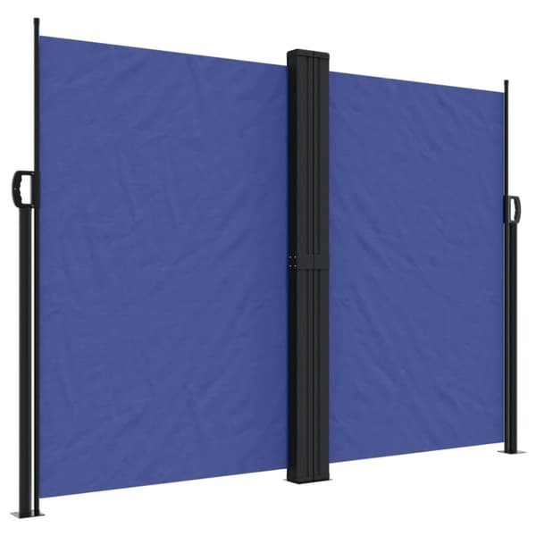 vidaXL sammenrullelig sidemarkise 180x1200 cm blå
