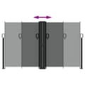 Miniatyrbilde 4 av 10: vidaXL Uttrekkbar sidemarkise antrasitt 140x1200 cm