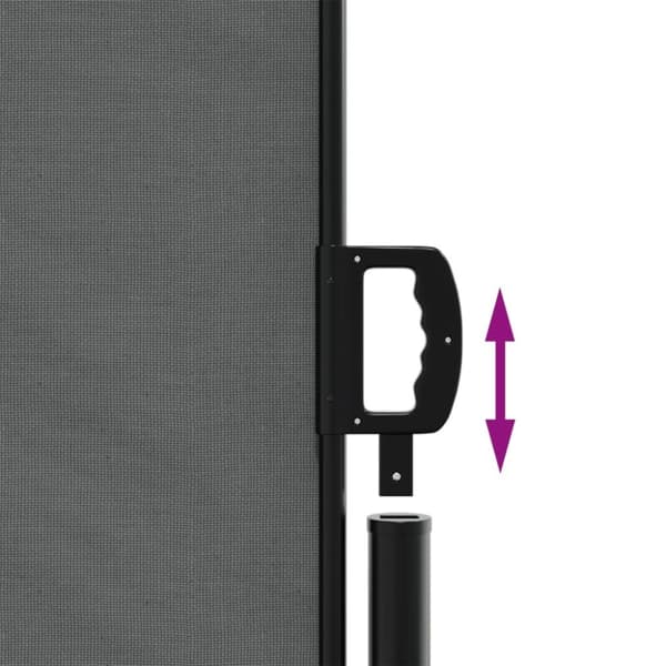 vidaXL Uttrekkbar sidemarkise antrasitt 140x1200 cm