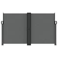 Miniatyrbilde 2 av 10: vidaXL Uttrekkbar sidemarkise antrasitt 140x1200 cm